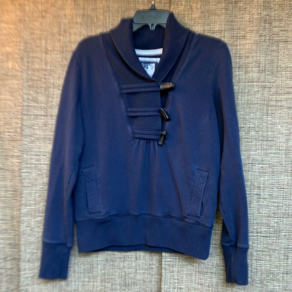 Vintage Women's Navy Toggle Sweatshirt